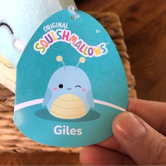 Squishmallows Giles the blue grasshopper in 5” - Picture 5 of 7